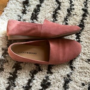 Lucky Brand Pink Suede Flats